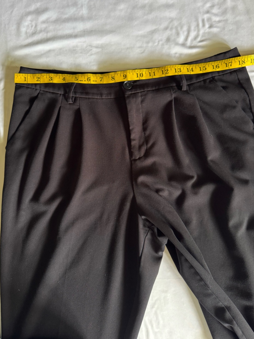 A New Day Black Tapered Dress Pants Size 14 Work Office Career Stretch Ankle - Picture 6 of 6